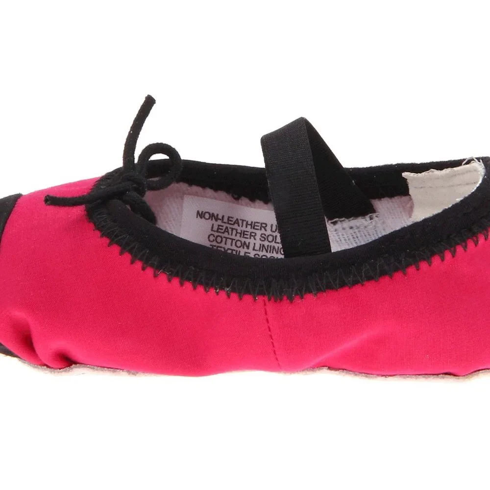 Bloch Kids Baby Infant Girl Pink Black Crib Shoes
